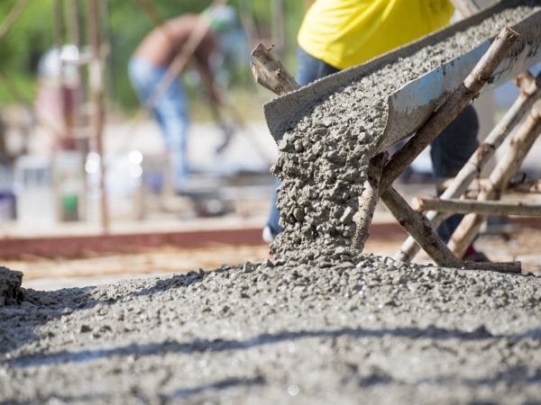 concrete being poured insurance for the concrete industry