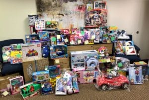 Donated Toys from Charity Gift Program